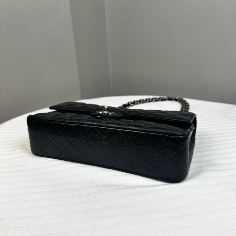 香奈兒/Chanel 經典cf菱格紋銀扣鏈條斜挎包單肩包 26×7×16cm-8