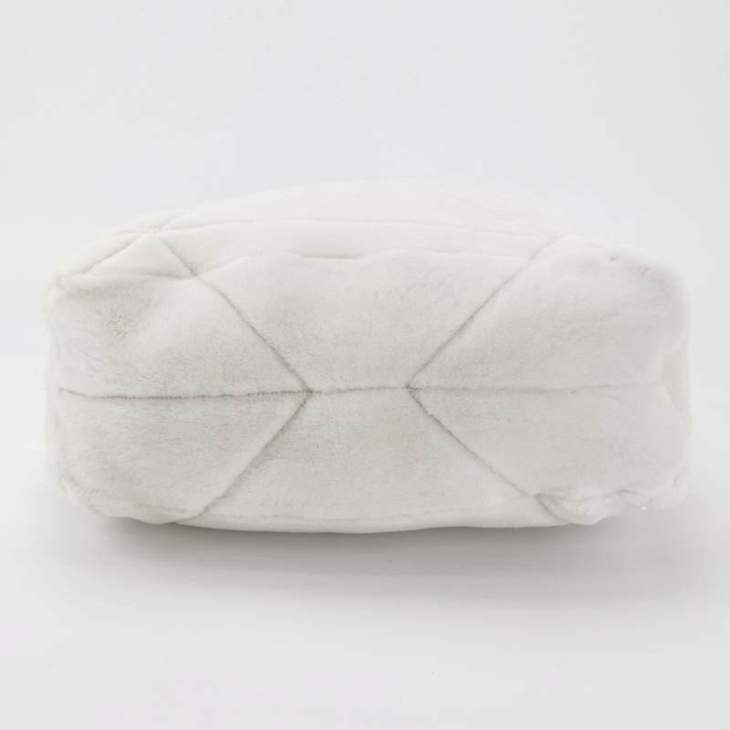 Prada毛絨字母logo子母包手提包 9.8新-6