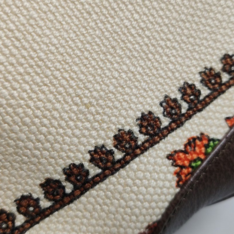 Gucci Jackie 1961 小號牛皮帆布拼色字母Logo鎖扣單肩包 9.8新-13