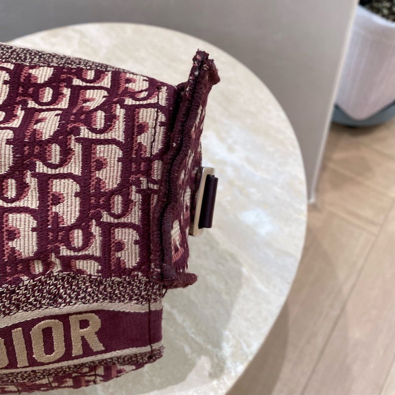 Dior 迪奧 中號 Diorcamp手袋 紅色格紋布Oblique印花刺繡單肩斜挎包郵差包 尺寸約27×25×12，自重輕容量大-15