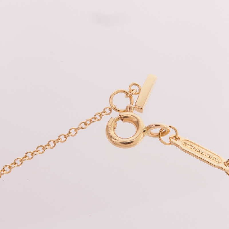 TIFFANY＆CO 18K玫瑰金T Smile Necklace項鍊-5