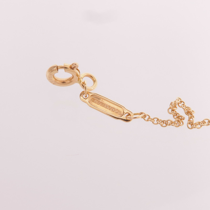 TIFFANY＆CO 18K玫瑰金T Smile Necklace項鍊-7