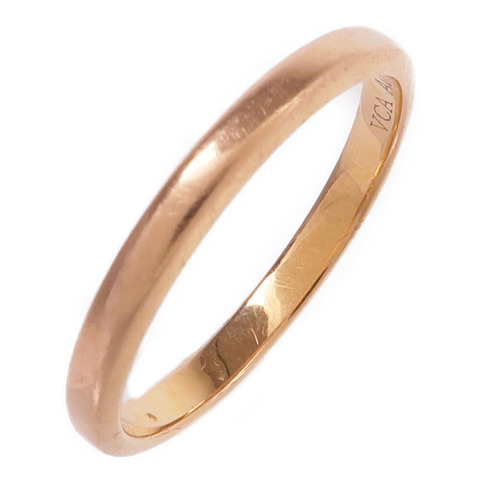 Van Cleef & Arpels 18K玫瑰金Toujours Wedding Band戒指VCA#56/US#7.5
