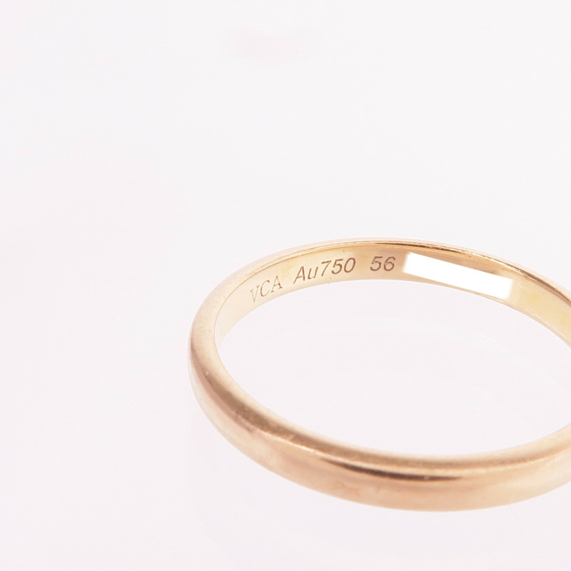 Van Cleef & Arpels 18K玫瑰金Toujours Wedding Band戒指VCA#56/US#7.5-4