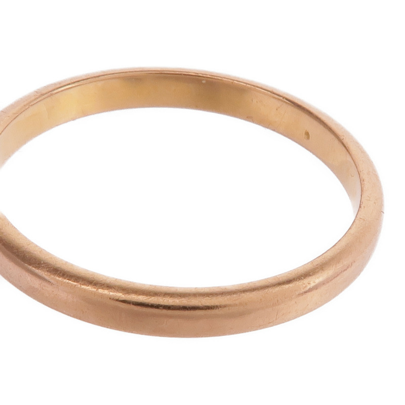 Van Cleef & Arpels 18K玫瑰金Toujours Wedding Band戒指VCA#56/US#7.5-5