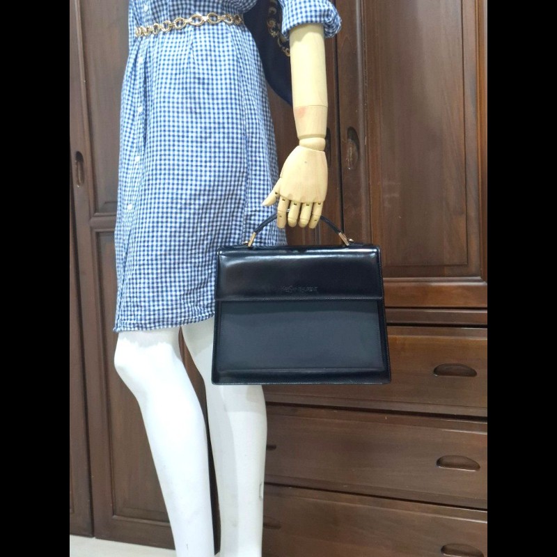 古董包 YSL 手提凱莉包-18