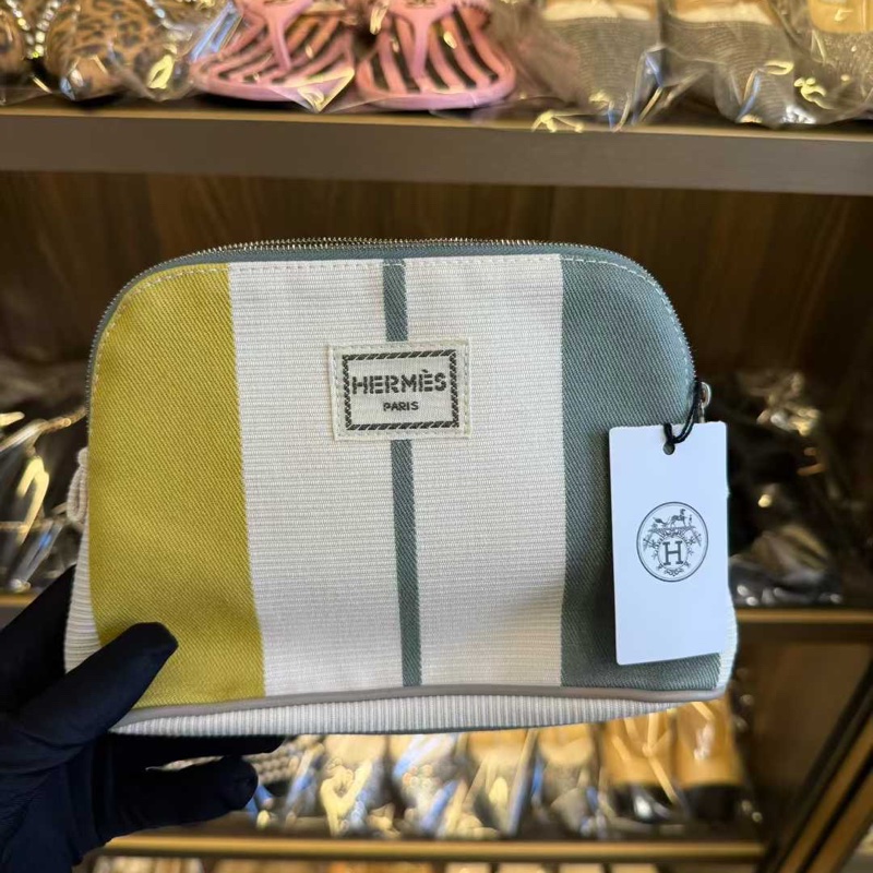 Hermes盥洗包 可以自己diy改造成肩背斜背包 全新有吊牌-0