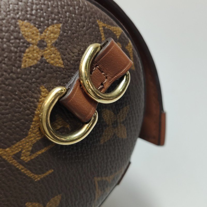 Louis Vuitton(LV)Papillon Trunk牛皮老花S-lock鎖扣圓筒包單肩包芯片款-10