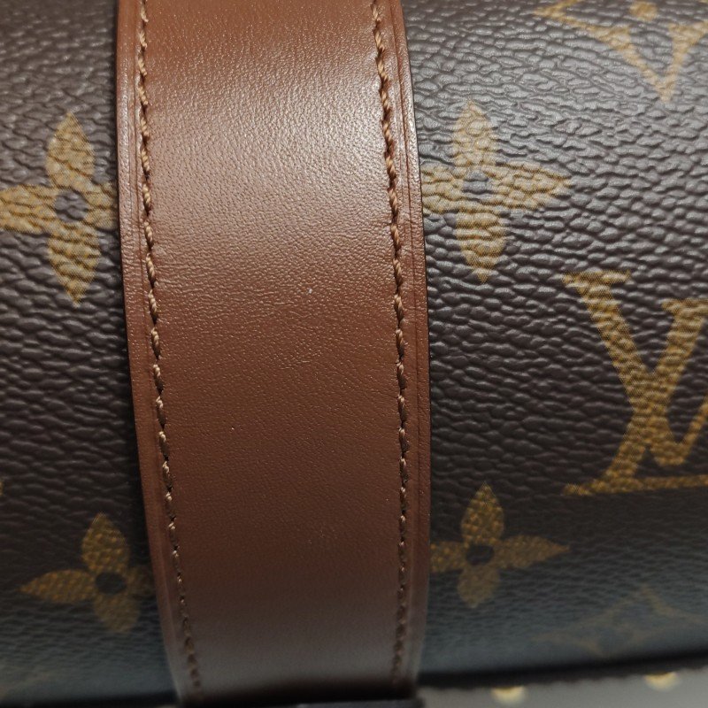 Louis Vuitton(LV)Papillon Trunk牛皮老花S-lock鎖扣圓筒包單肩包芯片款-11