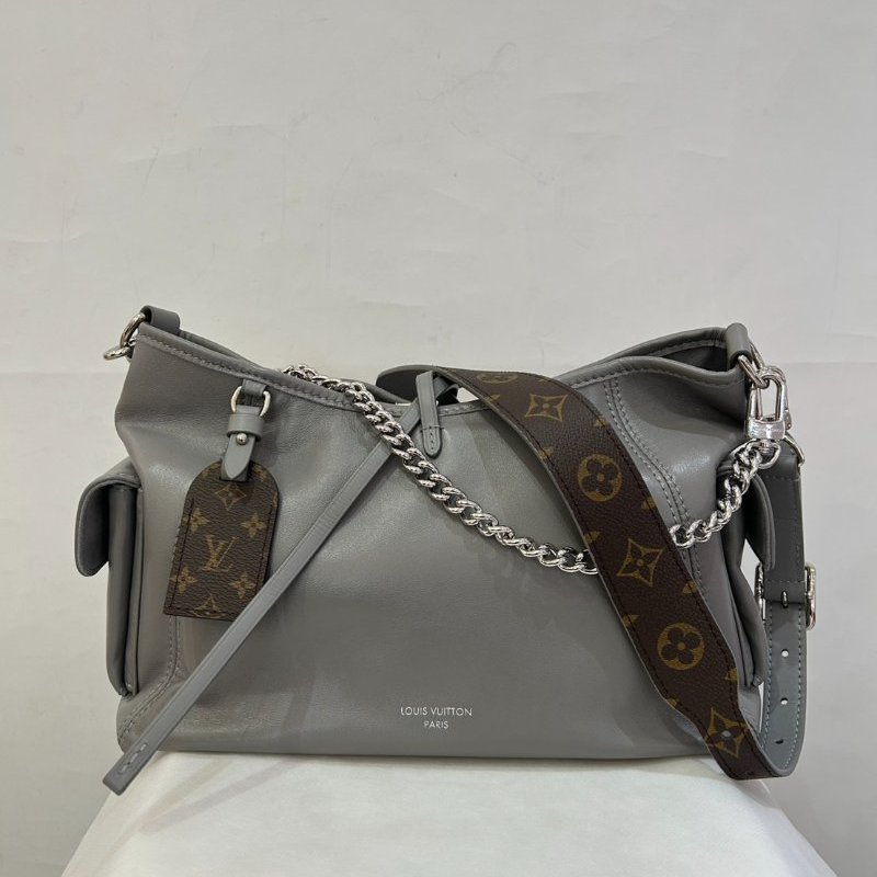 LV灰羊皮Carryall PM-0