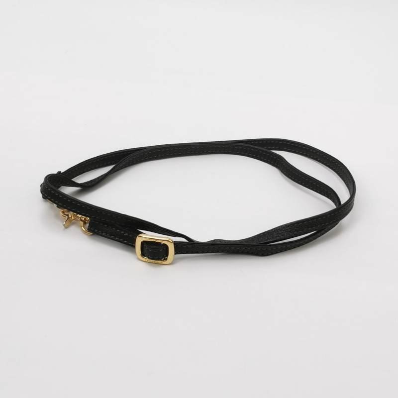 Burberry Blue Label牛皮純色字母Logo中古斜挎包-8