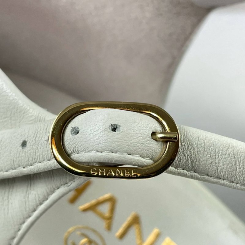 ＊奢華大道國際精品＊【CH0356】CHANEL 黑/白色小羊皮瑪莉珍鞋 38C-2