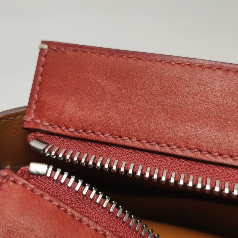 Hermes手拿包Evercolor牛皮銀扣01純白色8L冰川白C刻-15