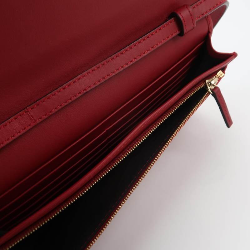 Gucci 牛皮純色雙G logo壓紋斜挎包單肩包-6