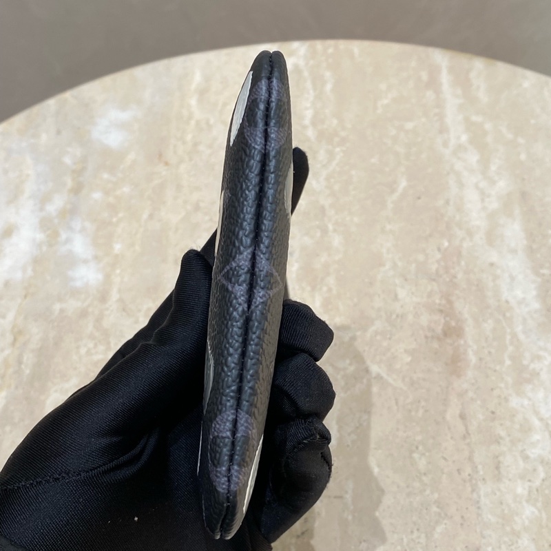 LV 草間彌生聯名黑白波點 黑武士零錢包 Yayoi Kusama限量款-11