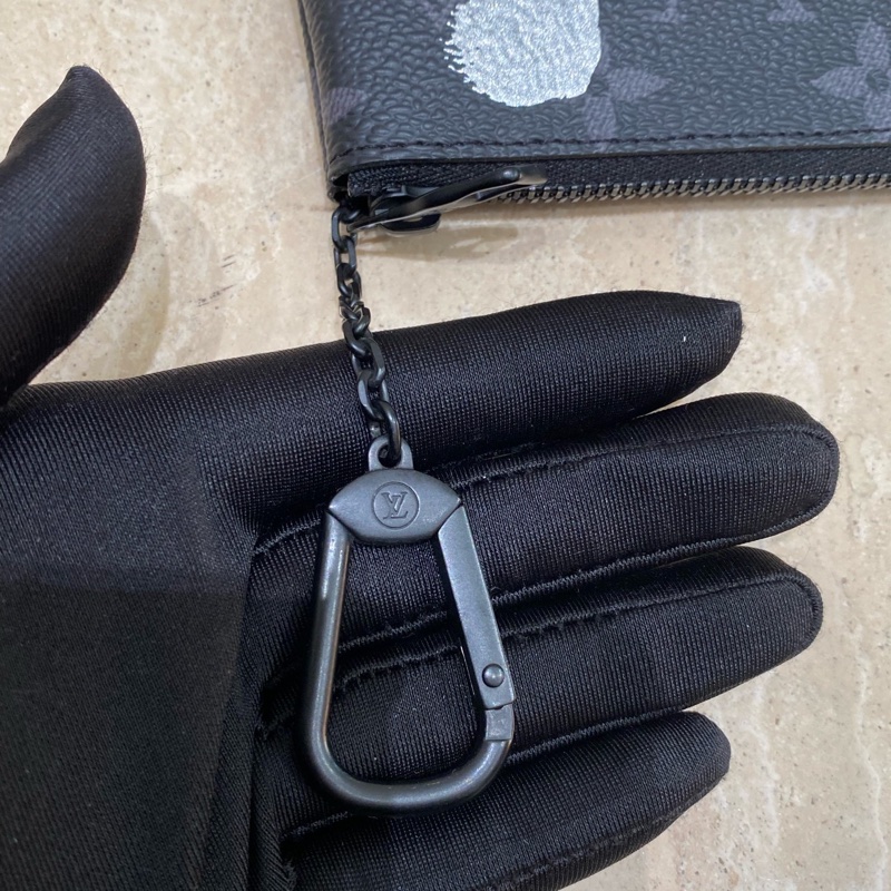 LV 草間彌生聯名黑白波點 黑武士零錢包 Yayoi Kusama限量款-16