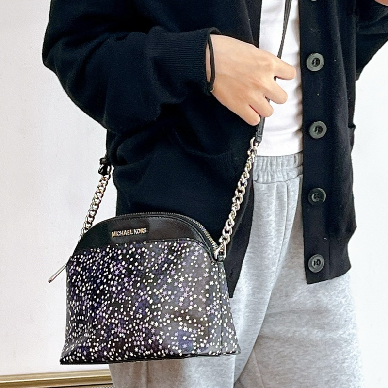 莉亞精品♡MK 紫星貝殼包 二手-1