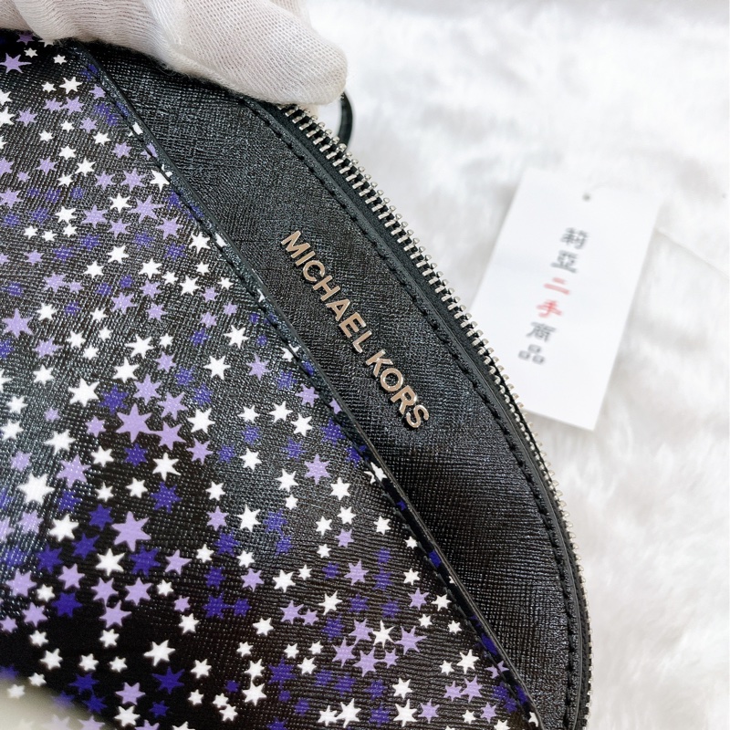 莉亞精品♡MK 紫星貝殼包 二手-7