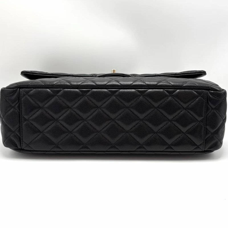 CHANEL黑金24K CF超大號機場包 40*27*11 全新閒置配件盒子塵袋-6