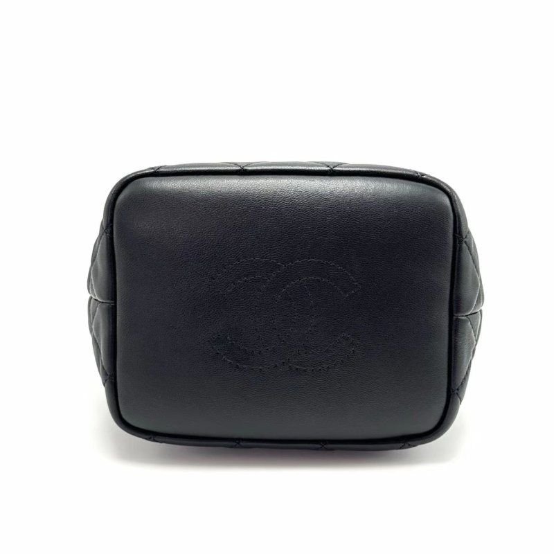 CHANEL Gabrielle黑金hobo手提肩背飯盒包15*13*12 98新配件塵袋-3