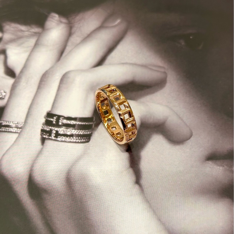 Tiffany T 系列 18K玫瑰金True 寬式戒指 62碼左右 寬約5.5毫米-4