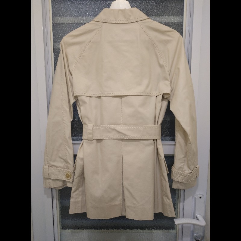 LV 米白短風衣外套-3