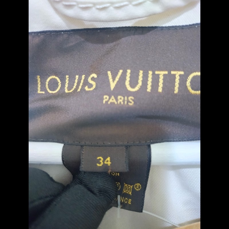 LV 米白短風衣外套-14