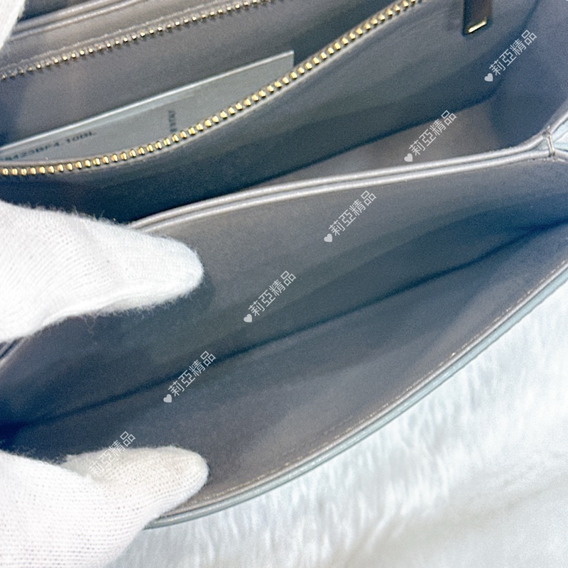 莉亞精品♡ Celine 灰色豆腐包 二手美包-15