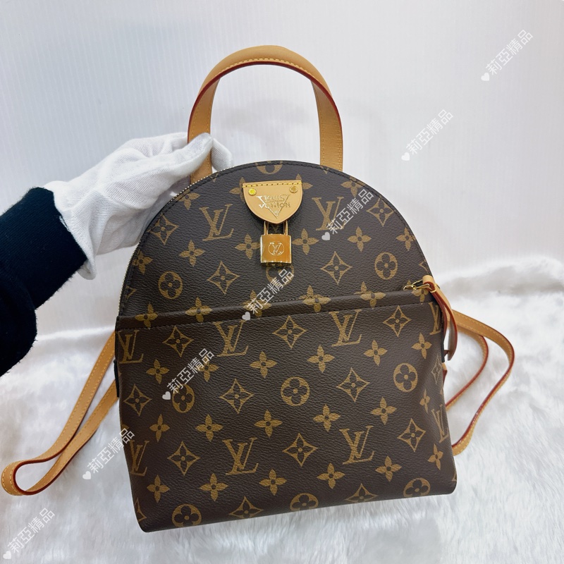 莉亞精品♡ LV Moon老花後背包 二手美包-2