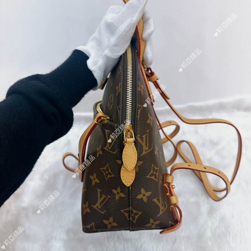 莉亞精品♡ LV Moon老花後背包 二手美包-5