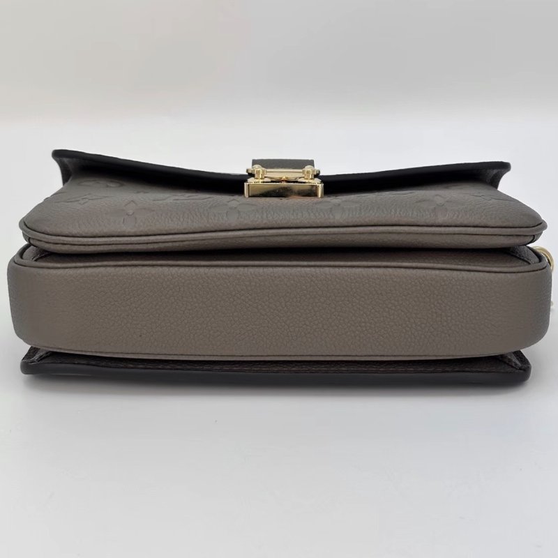 LV POCHETTE大象灰金扣mini郵差包芯片款21.5*13.5*6 98新配件盒子塵袋-6