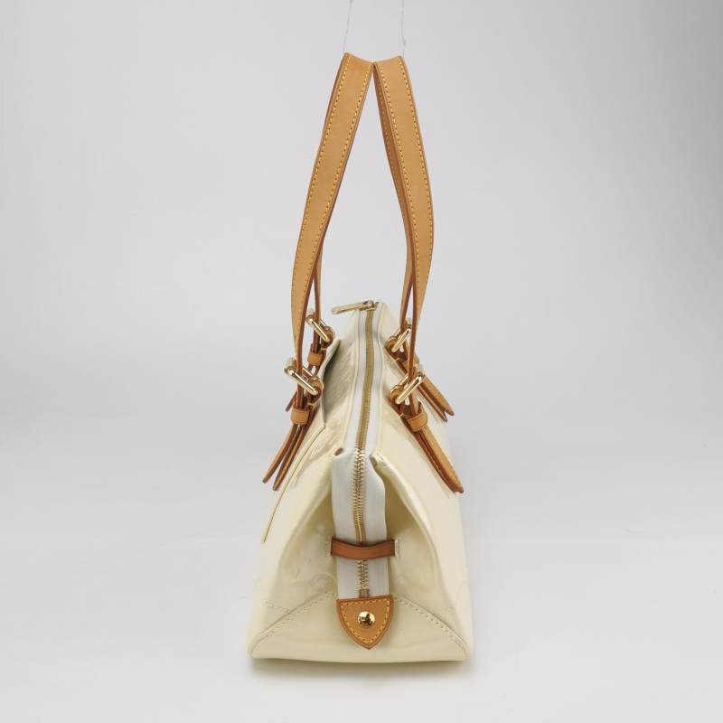 Louis Vuitton(LV)Rosewood植鞣革漆皮純色壓紋老花三角包單肩包-2