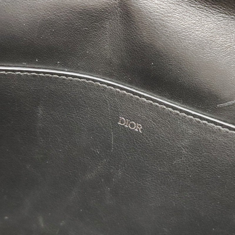 Dior Saddle馬鞍包牛皮帆布Oblique印花馬鞍造型手拿包-7