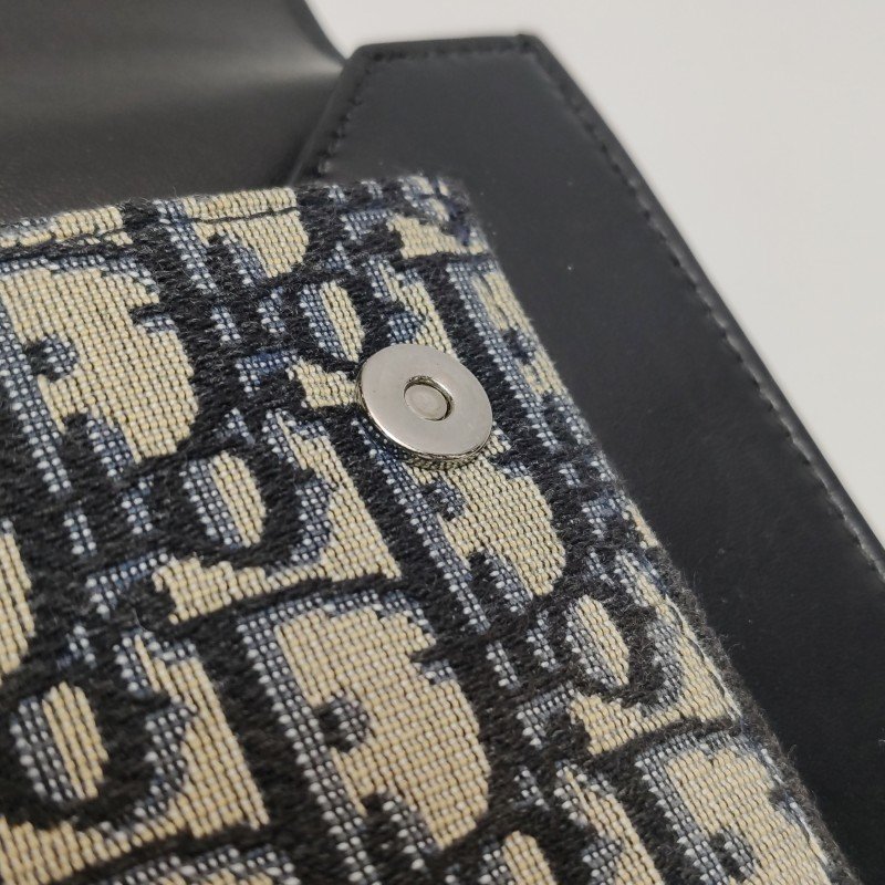 Dior Saddle馬鞍包牛皮帆布Oblique印花馬鞍造型手拿包-9