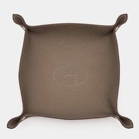 🎄聖誕禮物首選🎄Hermes置物皮盤/置物盤/皮盤/大象灰-2