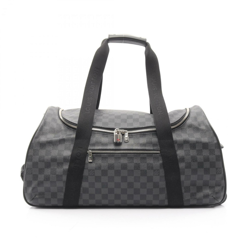 路易威登 Neo Eole 55 手提包，塗佈帆布配 Damier Graphite 圖案，男士，黑色，N23000-0