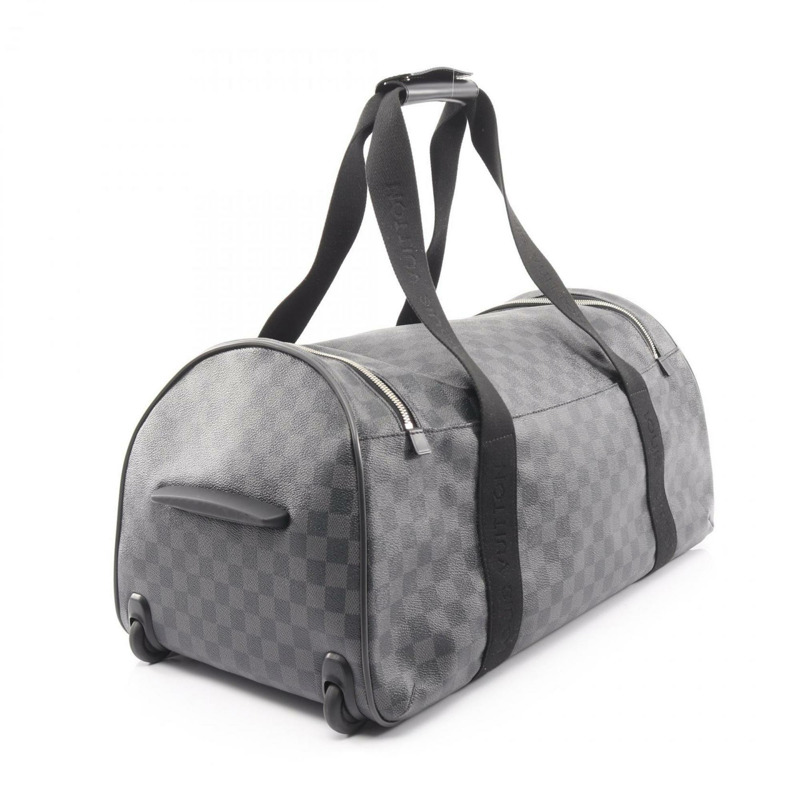 路易威登 Neo Eole 55 手提包，塗佈帆布配 Damier Graphite 圖案，男士，黑色，N23000-1