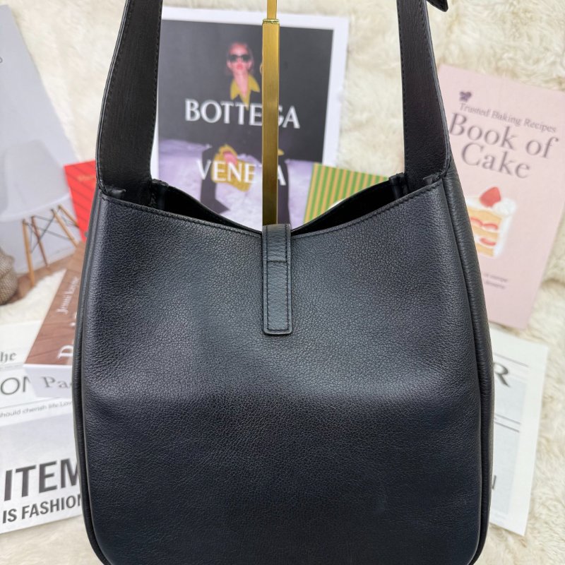 YSL PARIS Le5a7 黑色 牛皮 小號 hobo 金標 手袋-2