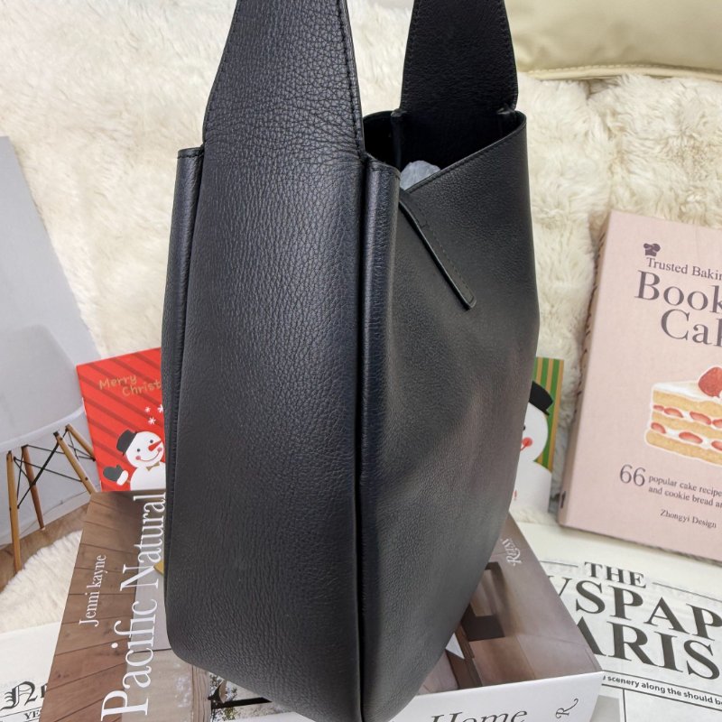 YSL PARIS Le5a7 黑色 牛皮 小號 hobo 金標 手袋-4