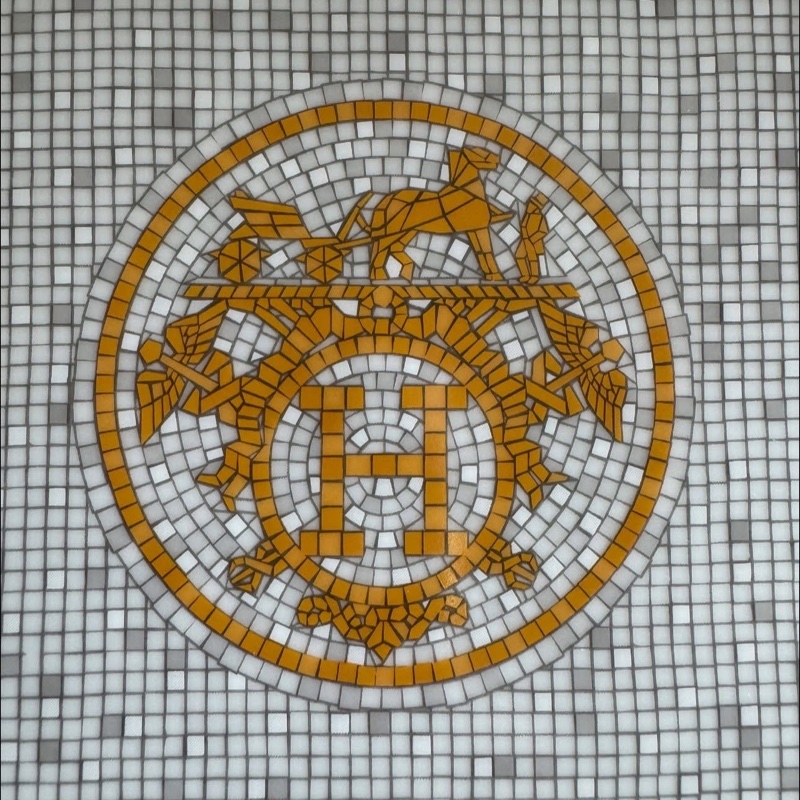 🎄聖誕禮物🎄 全新Hermes 金色馬賽克 正方形盤-10