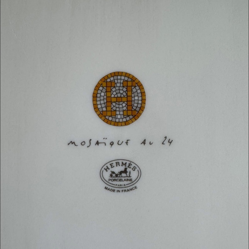 🎄聖誕禮物🎄 全新Hermes 金色馬賽克 正方形盤-12