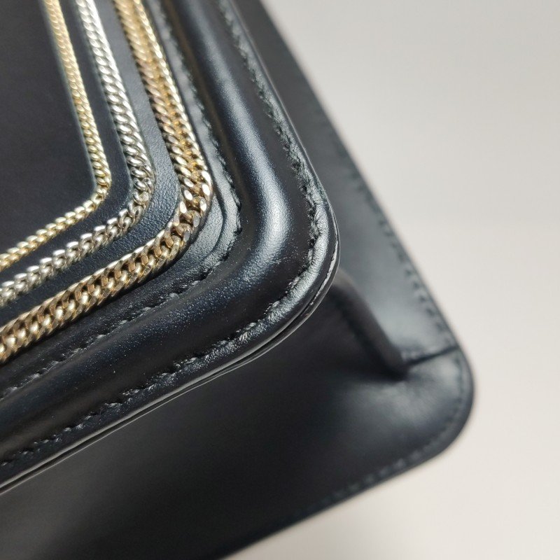 Bvlgari Serpenti Diamond小號牛皮蛇頭扣環單肩包斜挎包-15