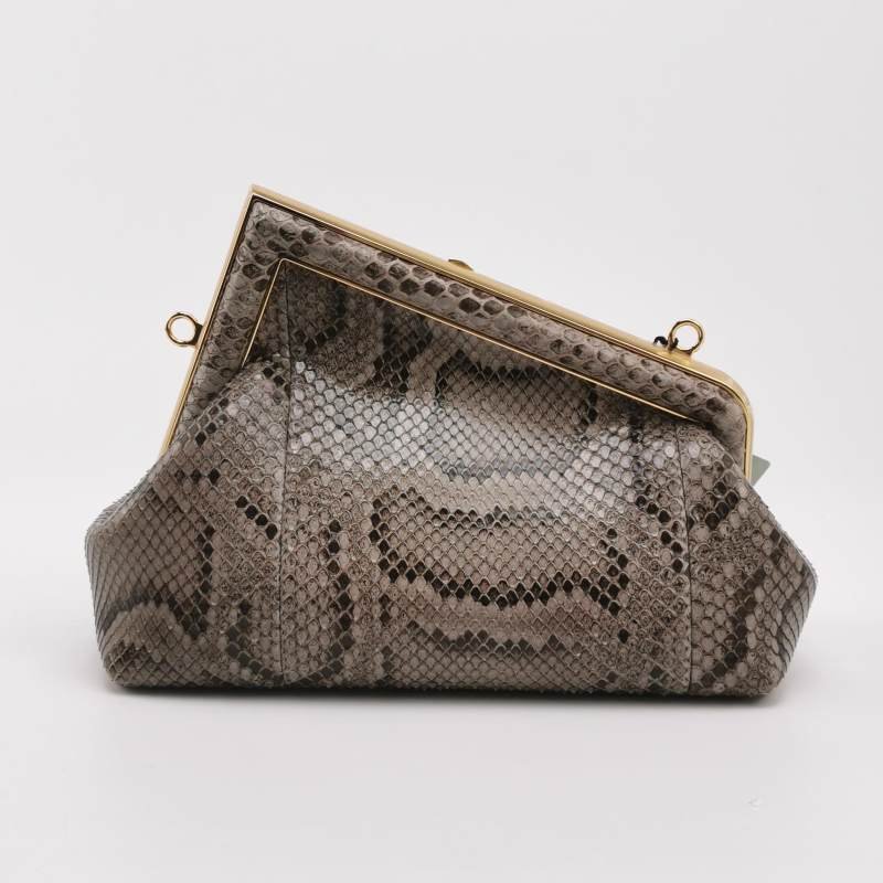 Fendi First小號蛇皮斜挎包單肩包 9.8新-4