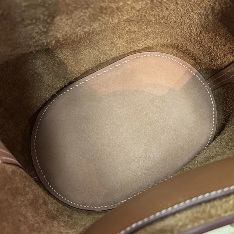 HERMES 金棕金in the loop18豬鼻子菜籃子手提包18*19.5*12 99新配件塵袋購證-7