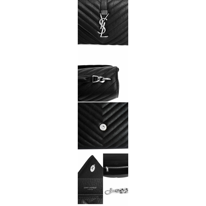 SAINT LAURENT Cassandra Monogram Matelassé 中型鏈條挎包單肩包-6