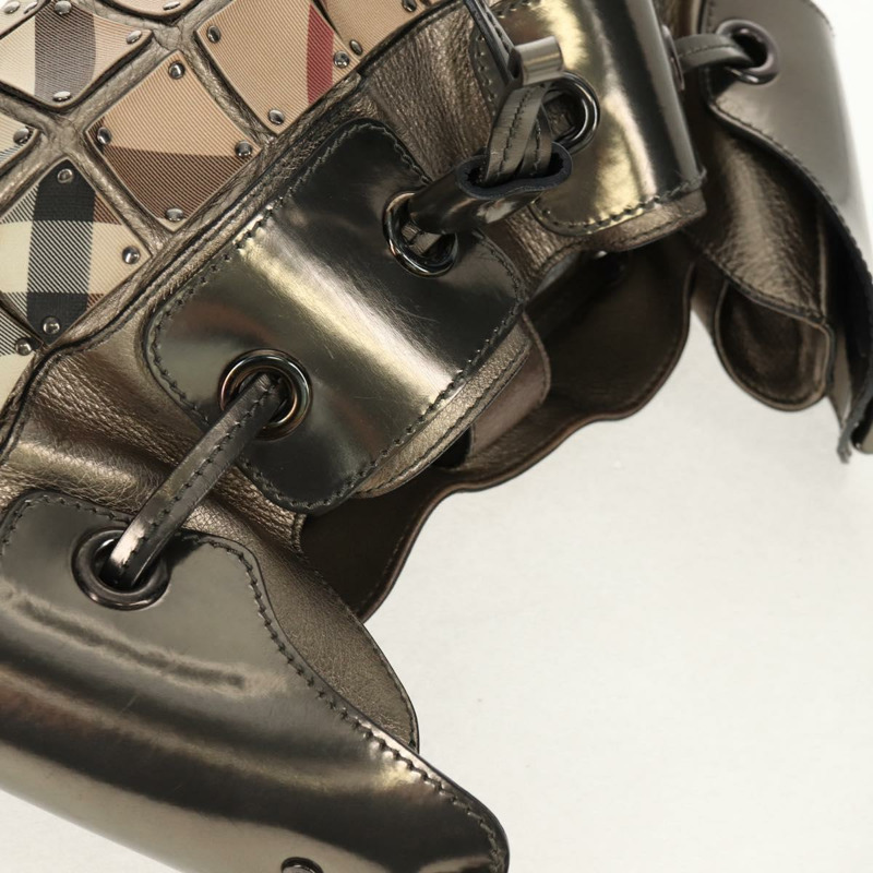 【日本直送】BURBERRY Nova 格紋肩背包 PVC 米色 正品 148649V-13