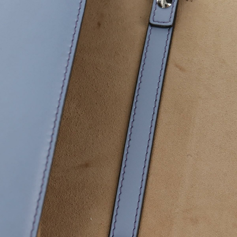 【日本直送】FENDI Cany 小號單肩包 皮革 淺藍色 銀色 8M0381 正品 153743V-24