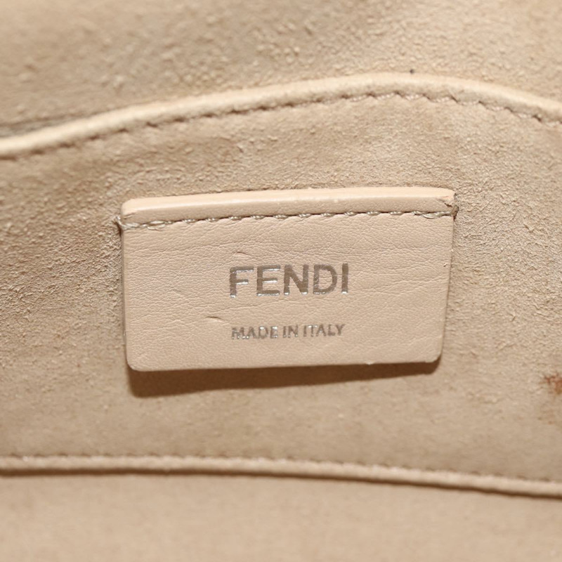 【日本直送】FENDI Cany 小號單肩包 皮革 淺藍色 銀色 8M0381 正品 153743V-25