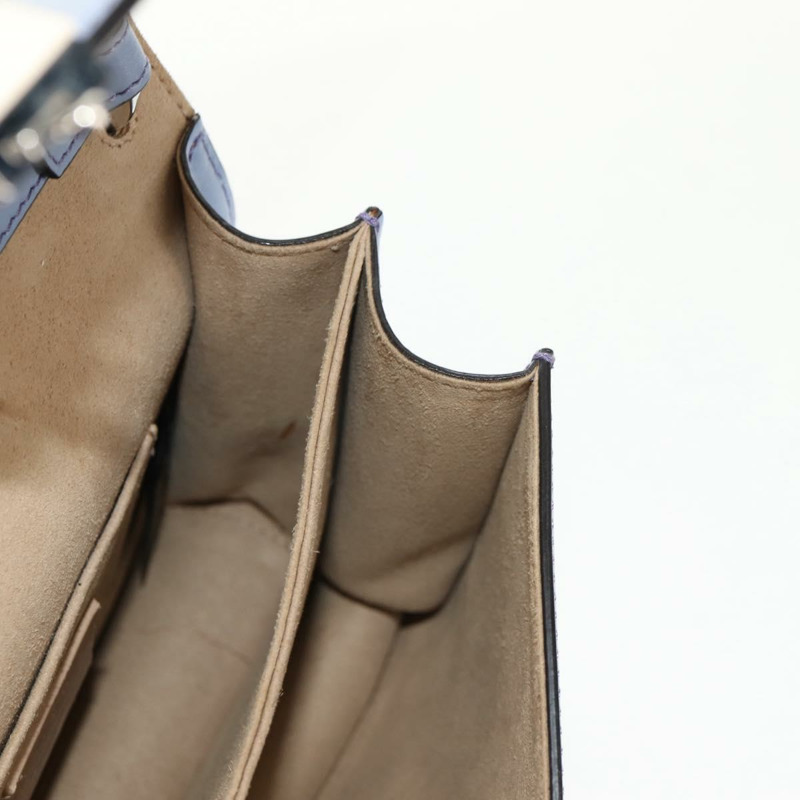 【日本直送】FENDI Cany 小號單肩包 皮革 淺藍色 銀色 8M0381 正品 153743V-26