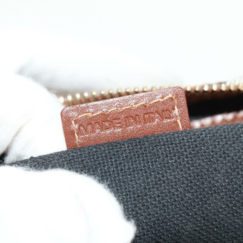 【日本直送】BURBERRY Nova 格紋波士頓包 PVC 皮革 米色 金色 正品 156880V-10